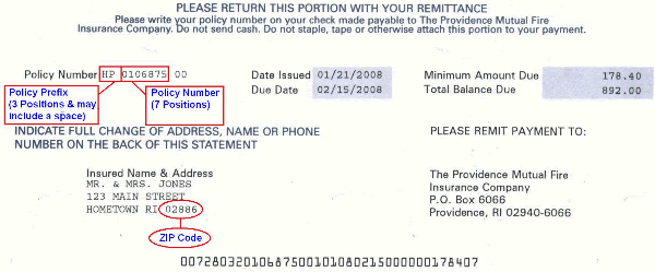 sample billing statement. illing statement. on your